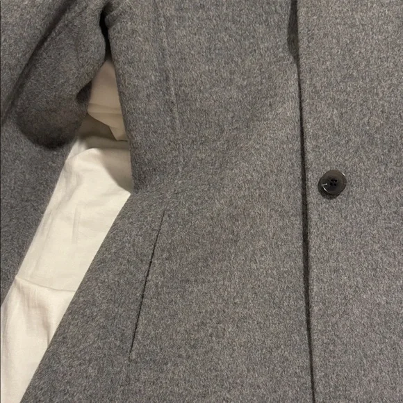 NWT Arket Gray Women's DOUBLÉ WOOL-BLEND BLAZER - Picture 6 of 7